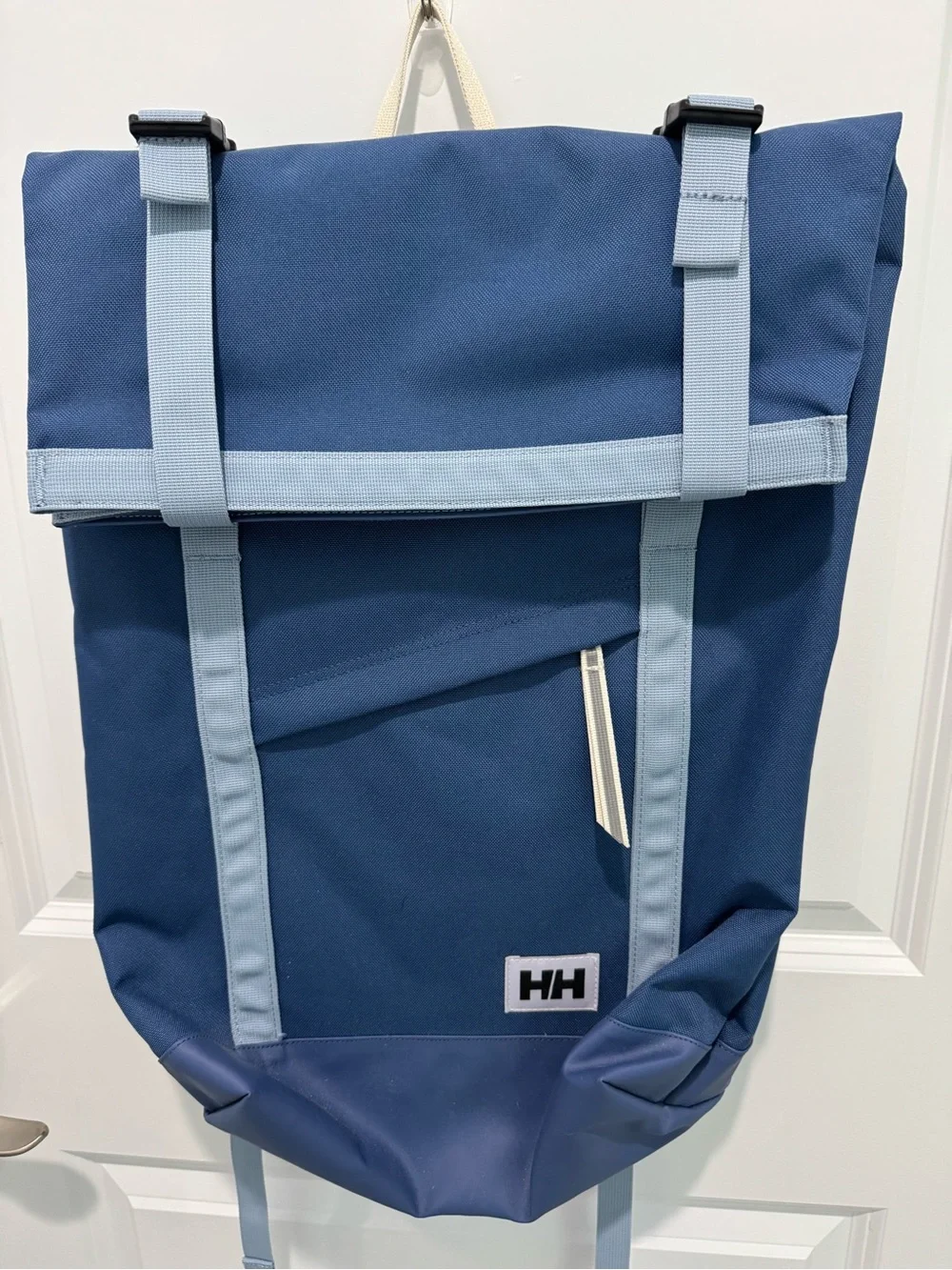 Helly Hansen Stockholm waterproof Blue Roll-Top Backpack #67187 NWOT Never Used